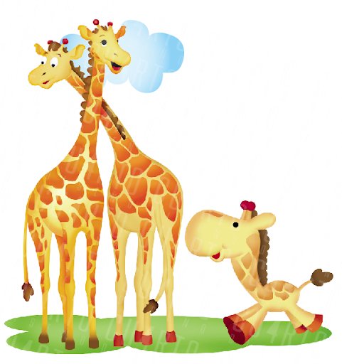 Žirafí rodina skládačky online