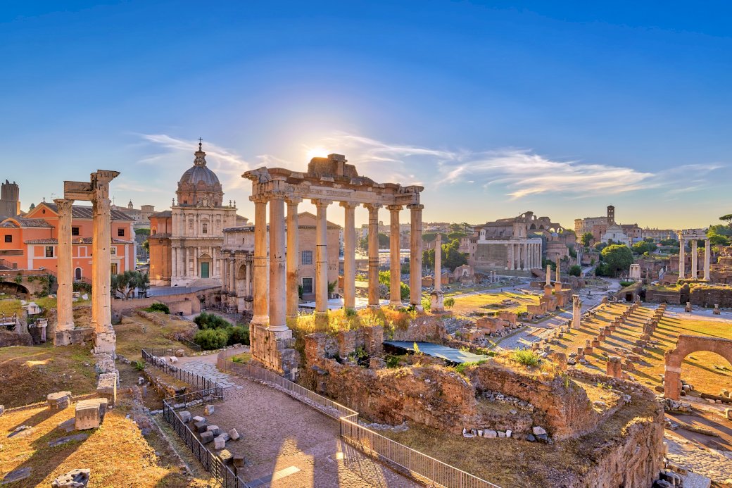 Weg naar het Forum Romanum online puzzel