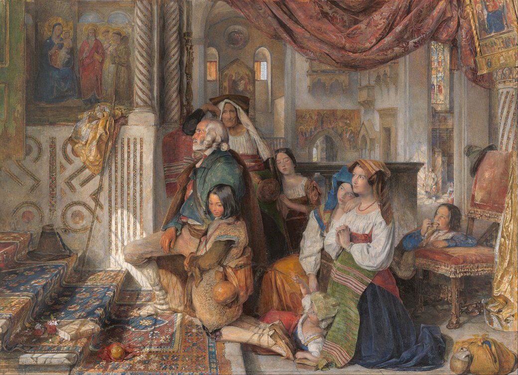 Roman Pilgrims (1854) online puzzle