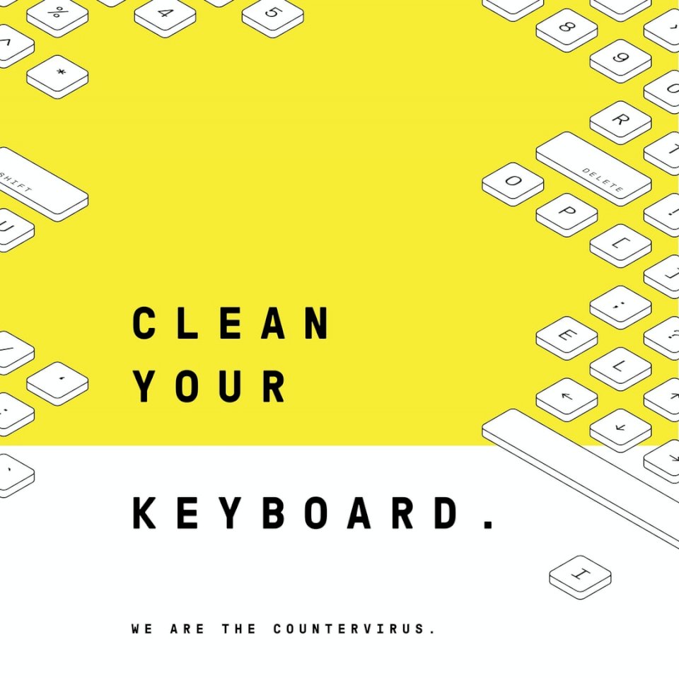 Reinigen Sie Ihre Tastatur. Bild Puzzlespiel online