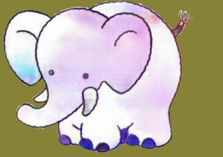 Лесен бебешки слон за деца от 3 години онлайн пъзел