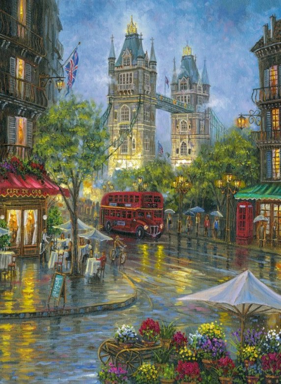 Malerisches London. Online-Puzzle