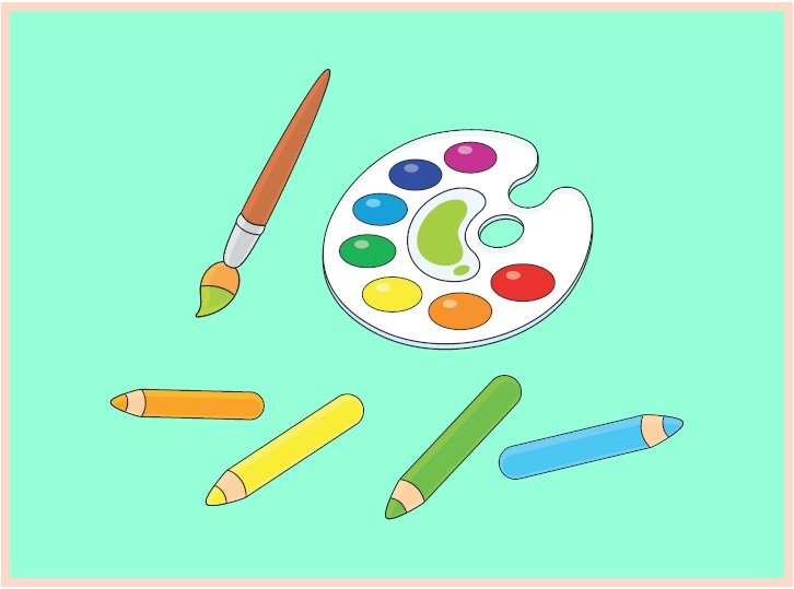 μολύβια και χρώματα παζλ online