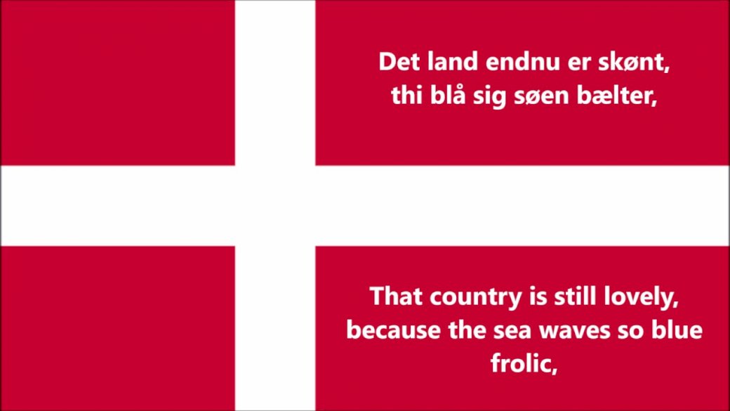 Национален химн на Дания онлайн пъзел