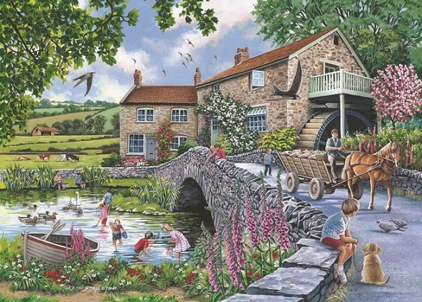 English village. online puzzle