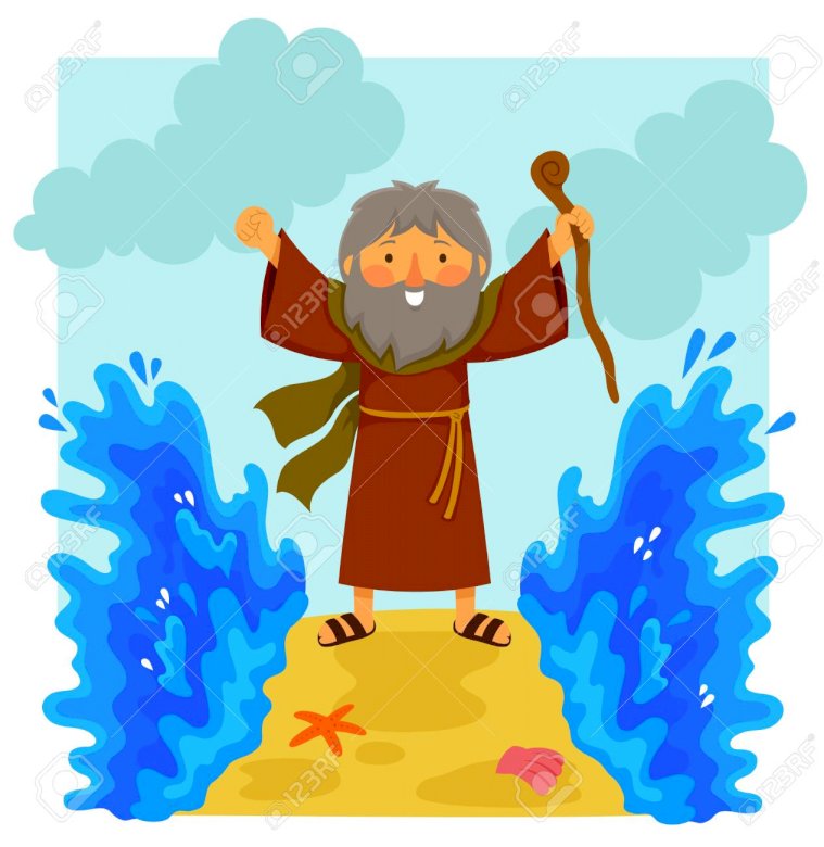 Моисей разделяет воды онлайн-пазл