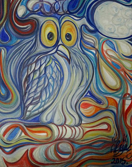 The owl. Alvaro Suarez Vertiz online puzzle