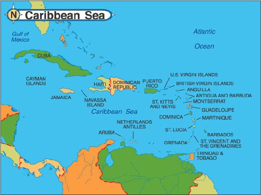 Mer des Caraïbes puzzle en ligne