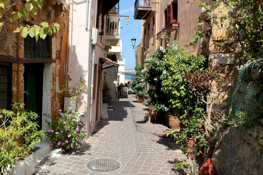 Una calle - Creta rompecabezas en línea