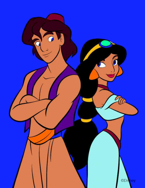 Jasmine och Aladdin Pussel online