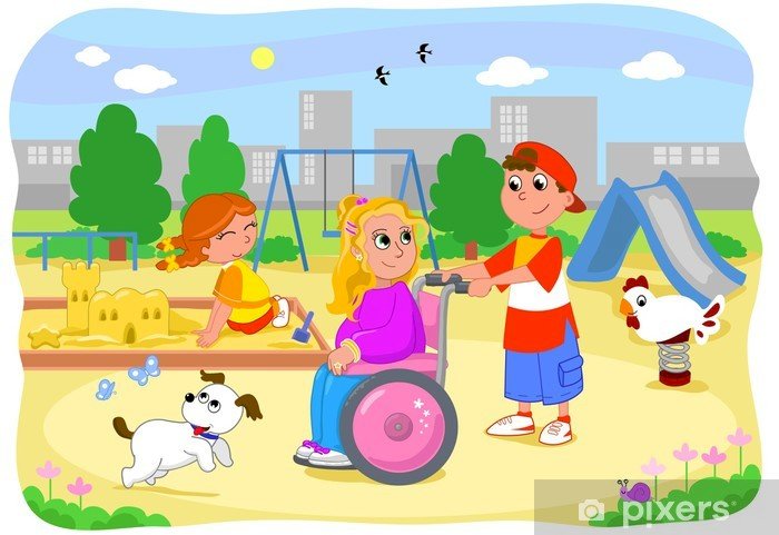 Een kind in een rolstoel legpuzzel online