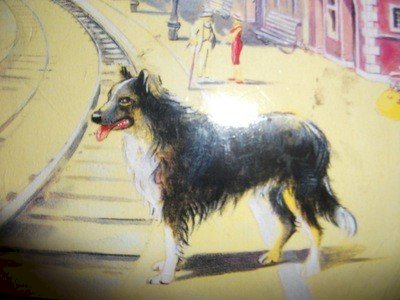 Lampo - un câine căruia îi plăcea să călătorească cu calea ferată - citind jigsaw puzzle online