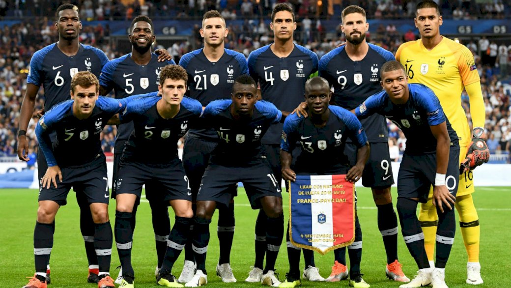 Η γαλλική ομάδα ποδοσφαίρου online παζλ