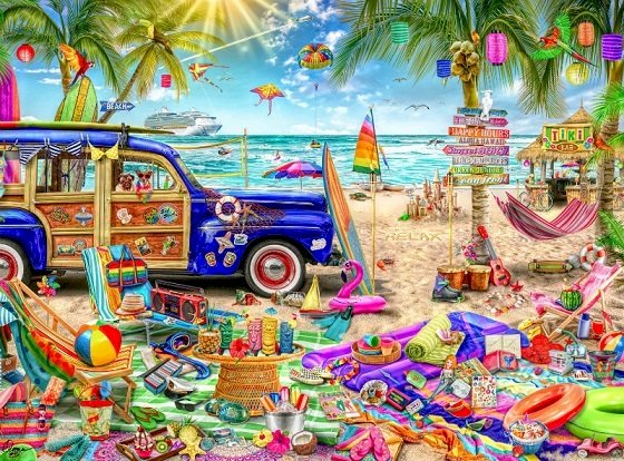 Feriado de Praia. quebra-cabeças online
