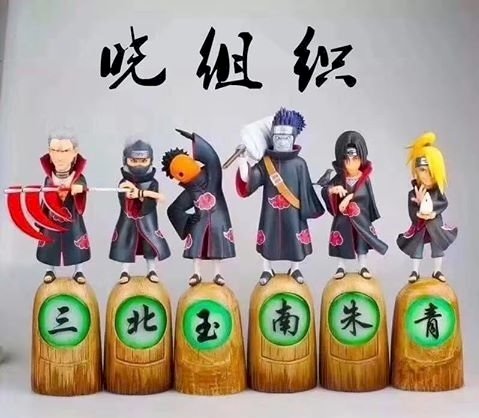 Les 6 membres de l'Akatsuki puzzle en ligne