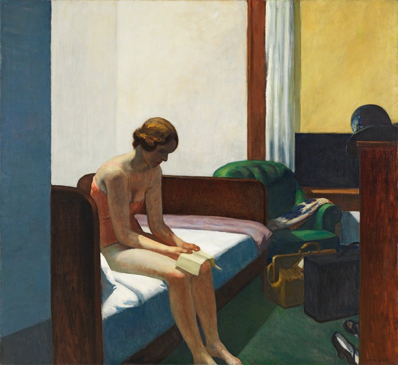 Edward Hopper - Quarto de Hotel puzzle online