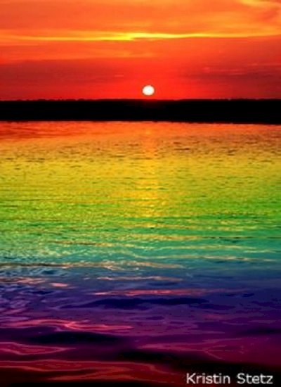 De kleuren van de regenboog. online puzzel