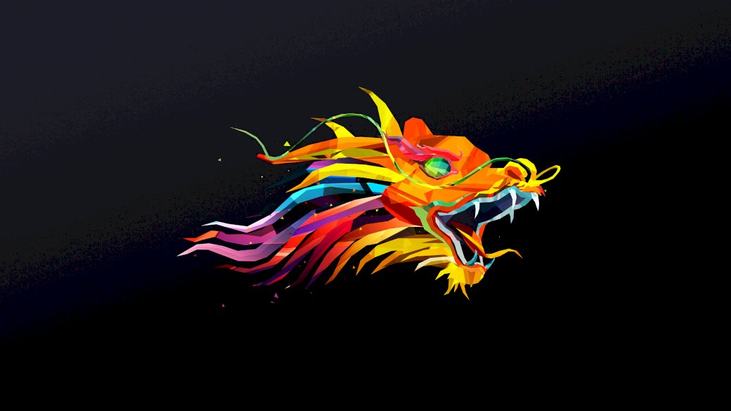 Un drago multicolore per bambini puzzle online