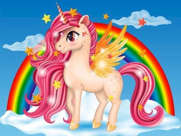 Rainbow Unicorn Pussel online