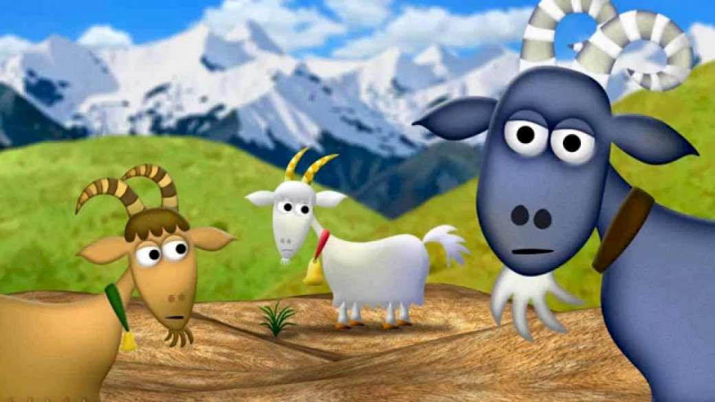 Tre Billy Goats Gruff puzzle online