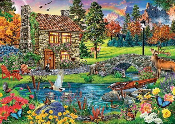 In the mountains. jigsaw puzzle online