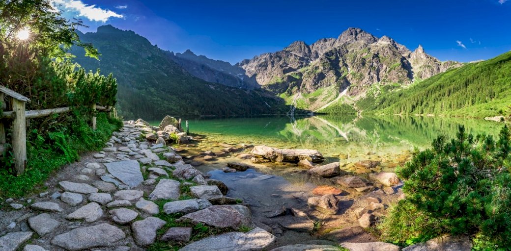 Paesaggio delle montagne polacche puzzle online