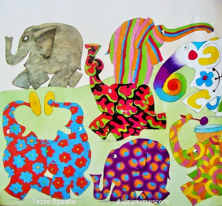Elmer, elefantul colorat puzzle online