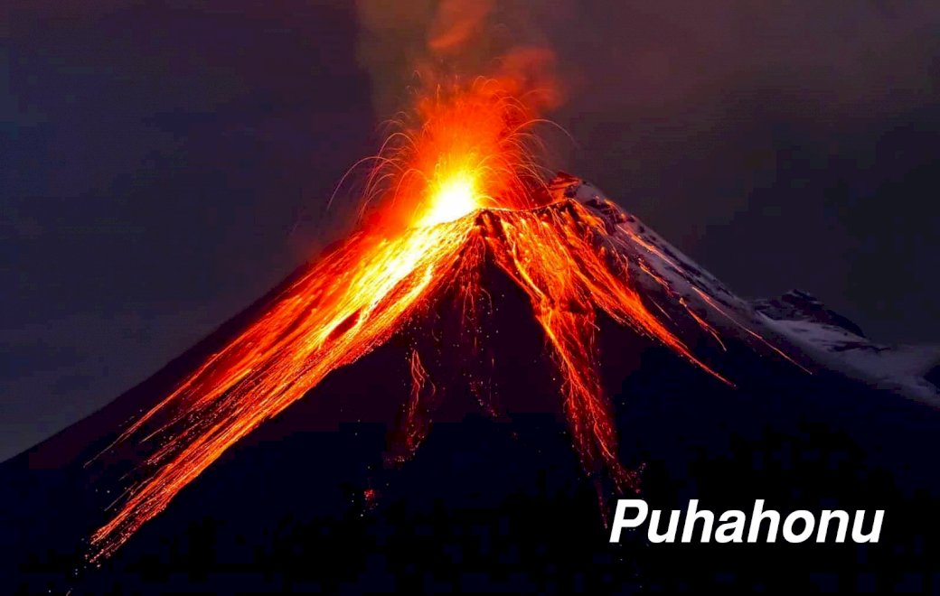 Вулкан Пухахону онлайн пазл