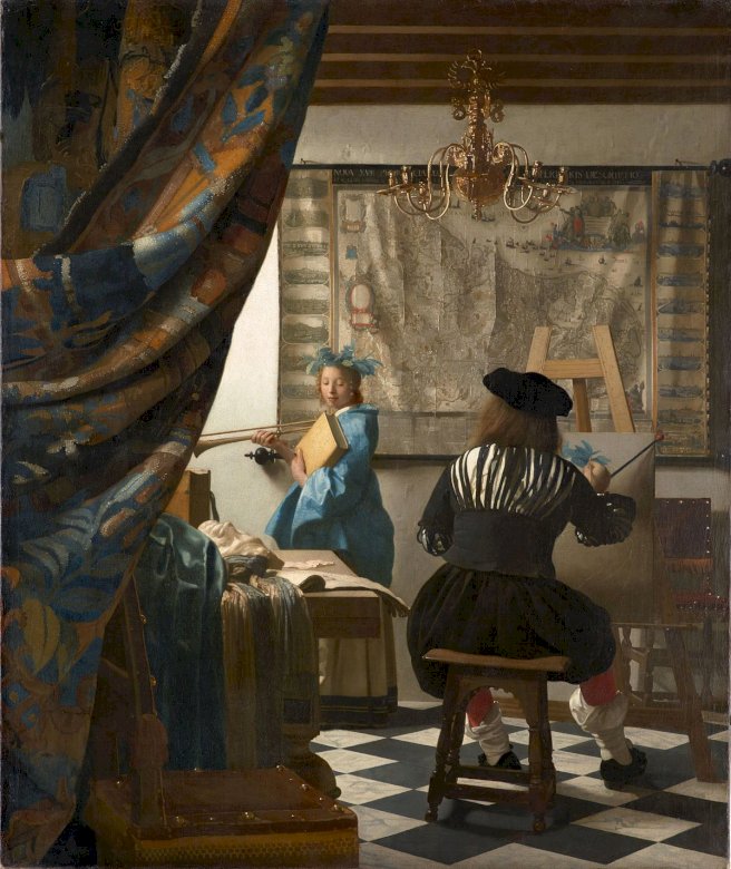 Jan Vermeer - A Arte da Pintura puzzle online