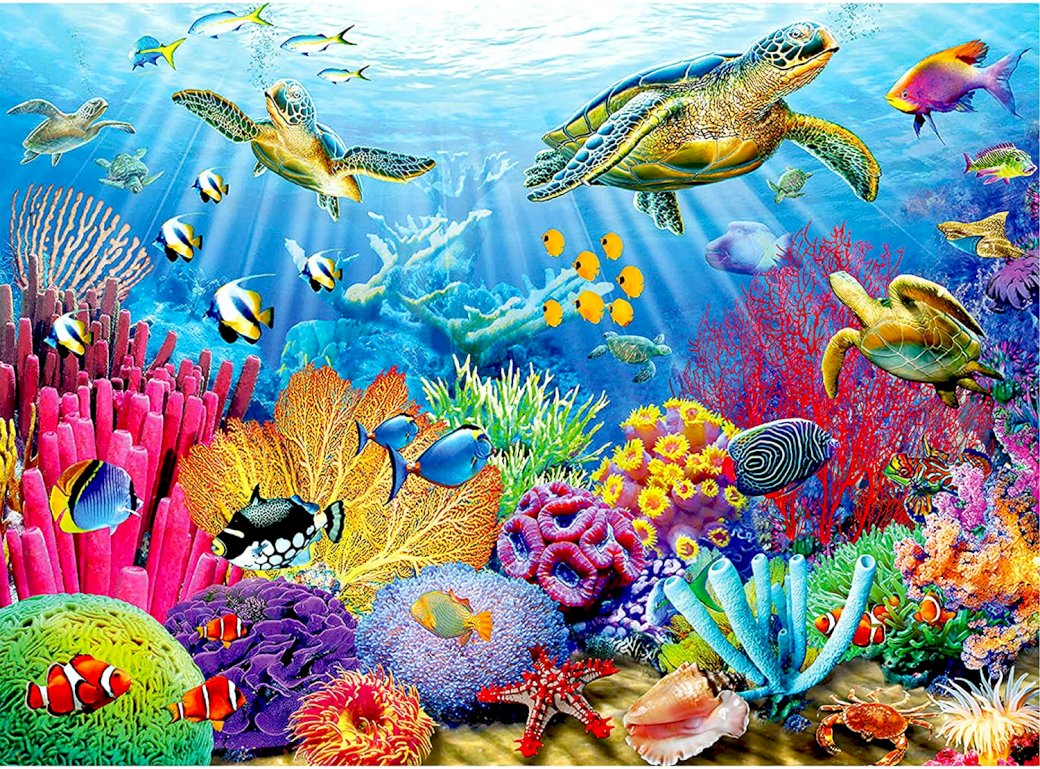 Schildpadden in de zee legpuzzel online