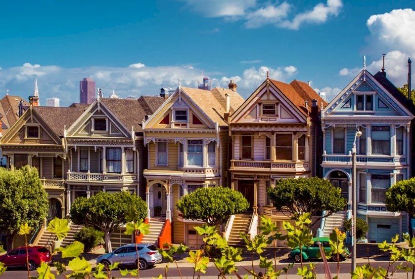 Barevné domy, San Francisco skládačky online