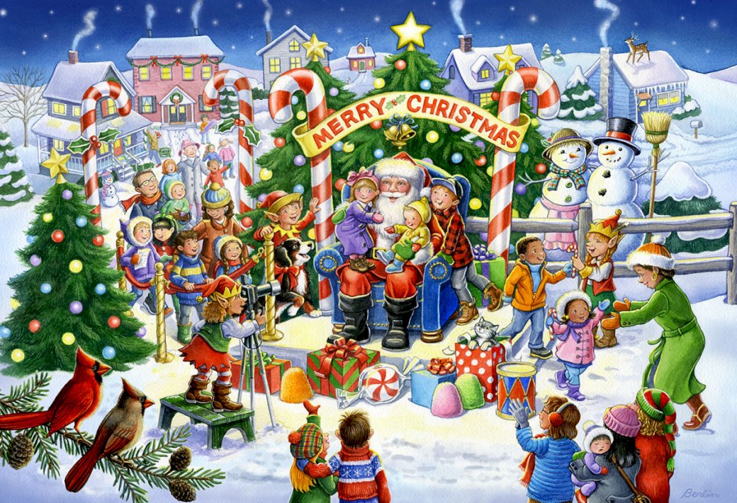 vrolijk kerstfeest online puzzel
