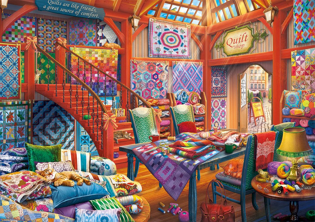 Bedspread store jigsaw puzzle online