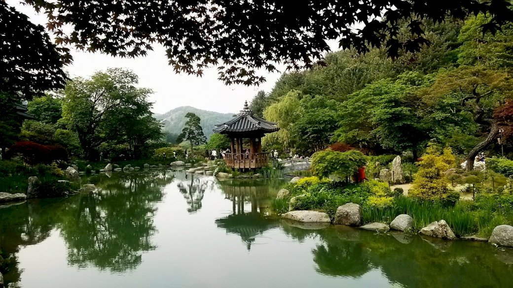 Японска градина онлайн пъзел