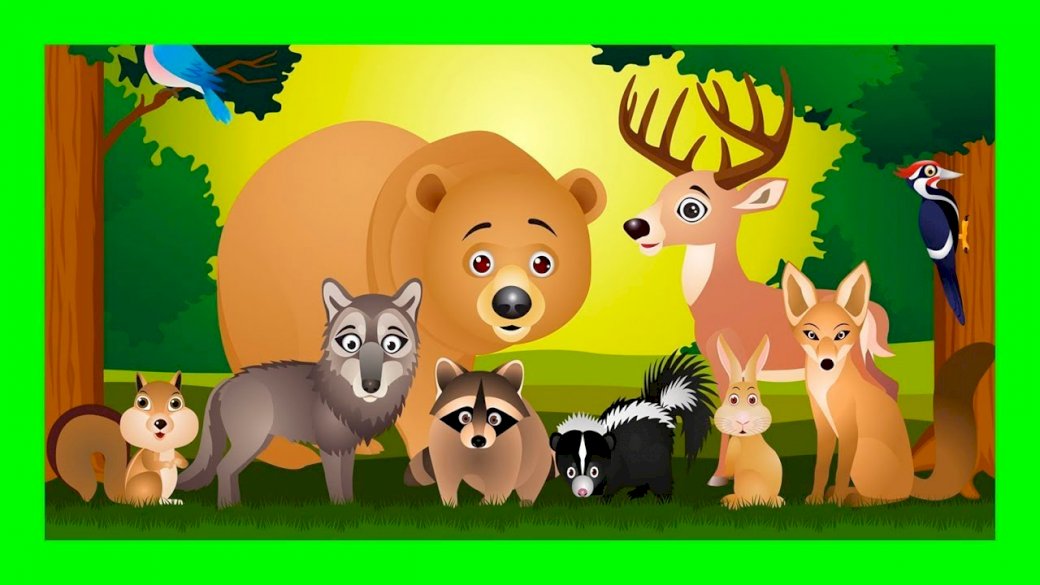 Animalele de pădure puzzle online