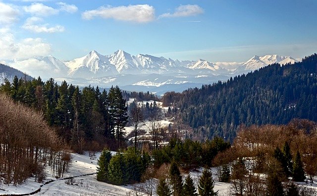 Paisaje de montaña - montañas Tatra rompecabezas en línea