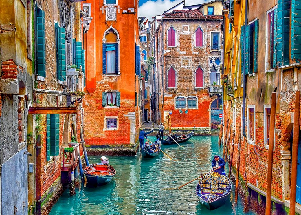 Canal veneciano rompecabezas en línea
