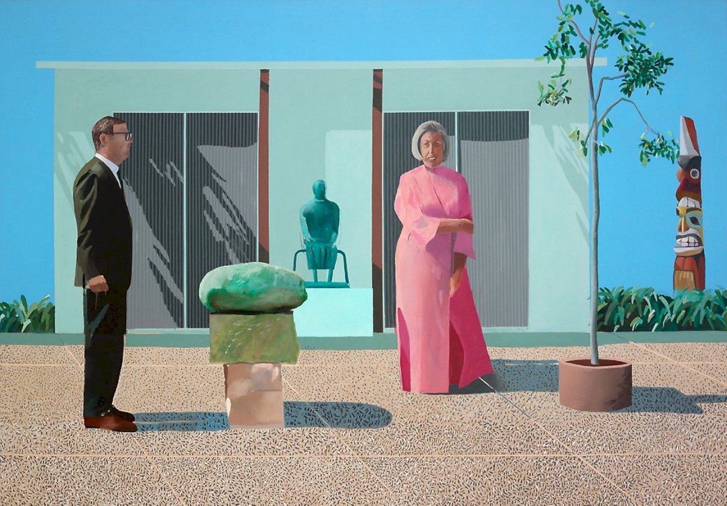 David Hockney - Αμερικανοί Συλλέκτες online παζλ