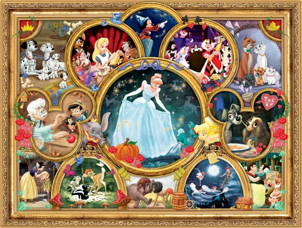 Disney Charaktere Puzzle Online-Puzzle
