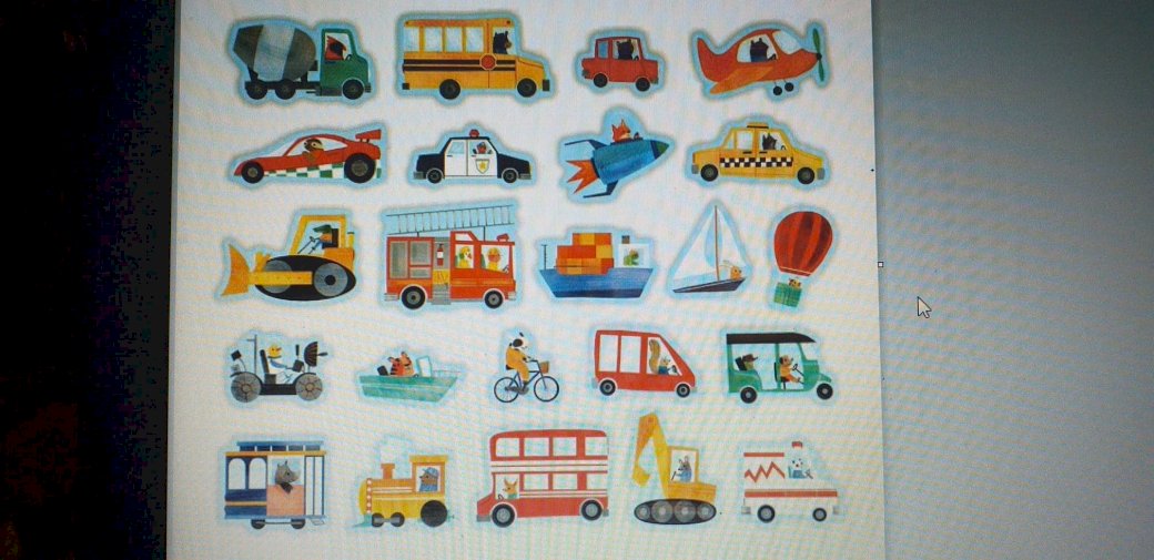 mijloace de transport puzzle online