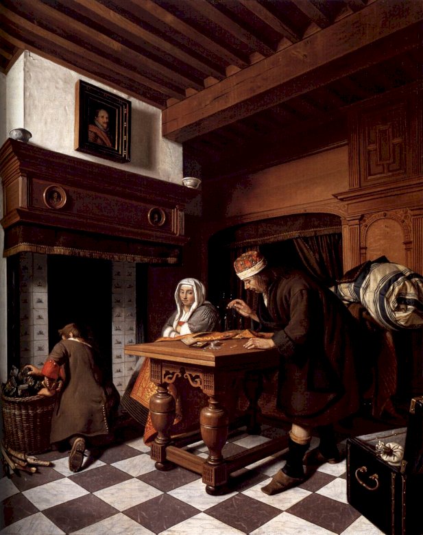Cornelis de Man - The Goldweigher онлайн пъзел