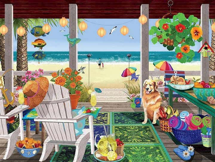 Vacanta la plaja. puzzle online