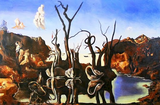 A STrange PICTURE OF SALVADOR DALI jigsaw puzzle online