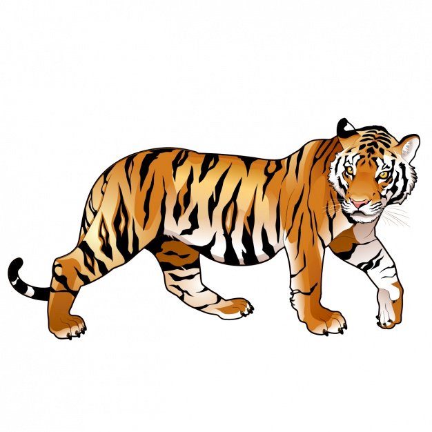 Tiger pussel på nätet