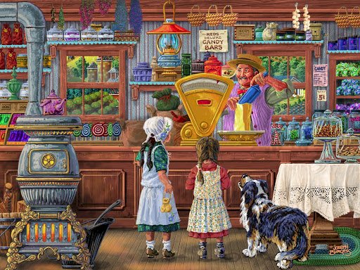 Enfants dans le magasin puzzle en ligne
