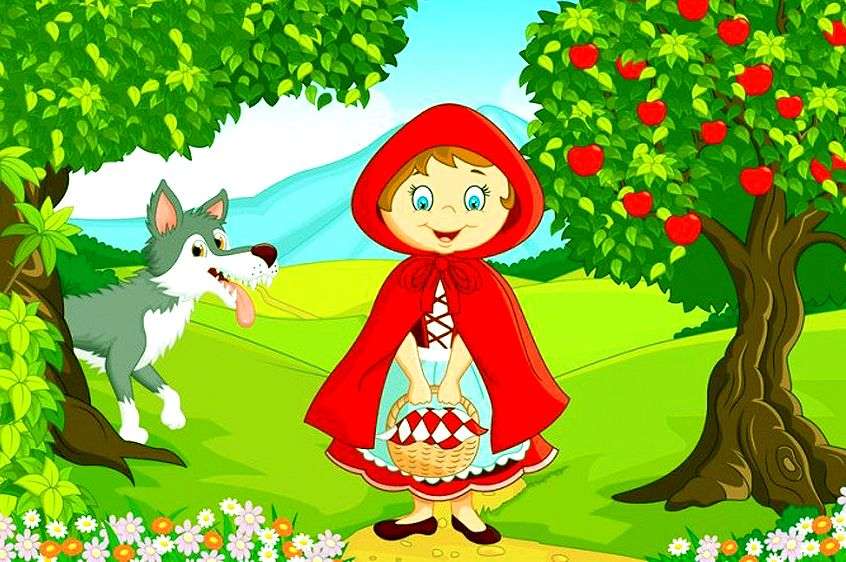 RED RIDING HOOD PUZZLE Online-Puzzle