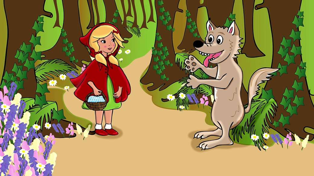 RIDING HOOD AND THE WOLF online puzzle