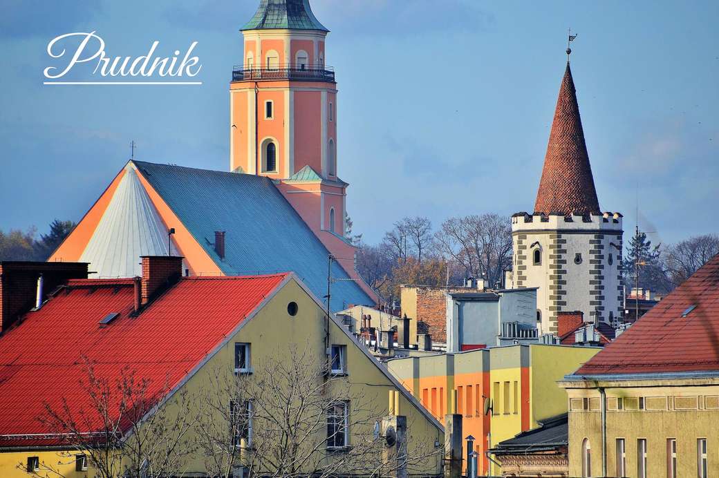 Prudnik - uma cidade no sopé das montanhas Opawskie quebra-cabeças online