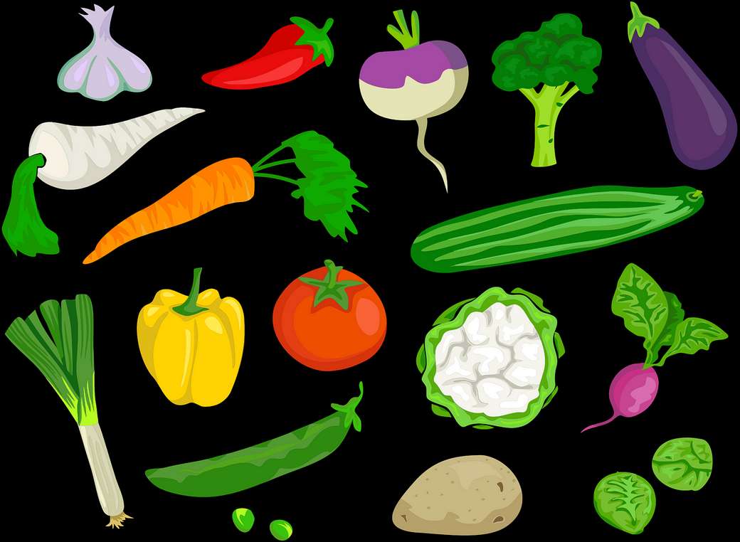 Δοκιμάστε λαχανικά online παζλ