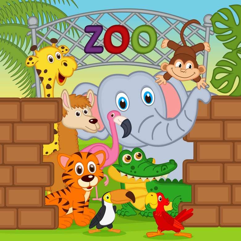 Zoo felice puzzle online
